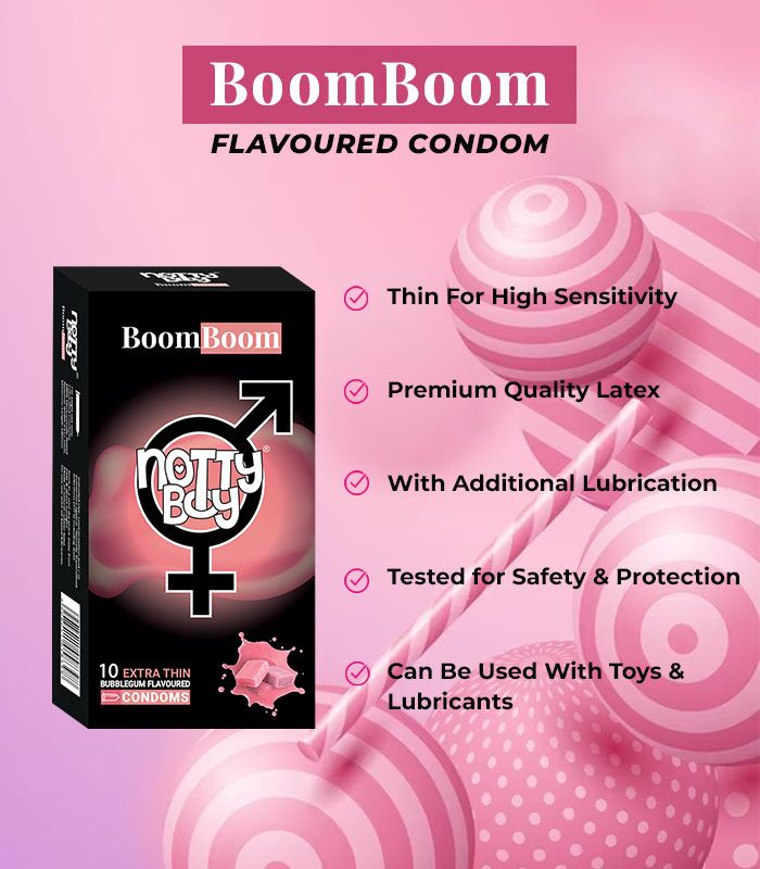 Features of bubble gum flavor condom