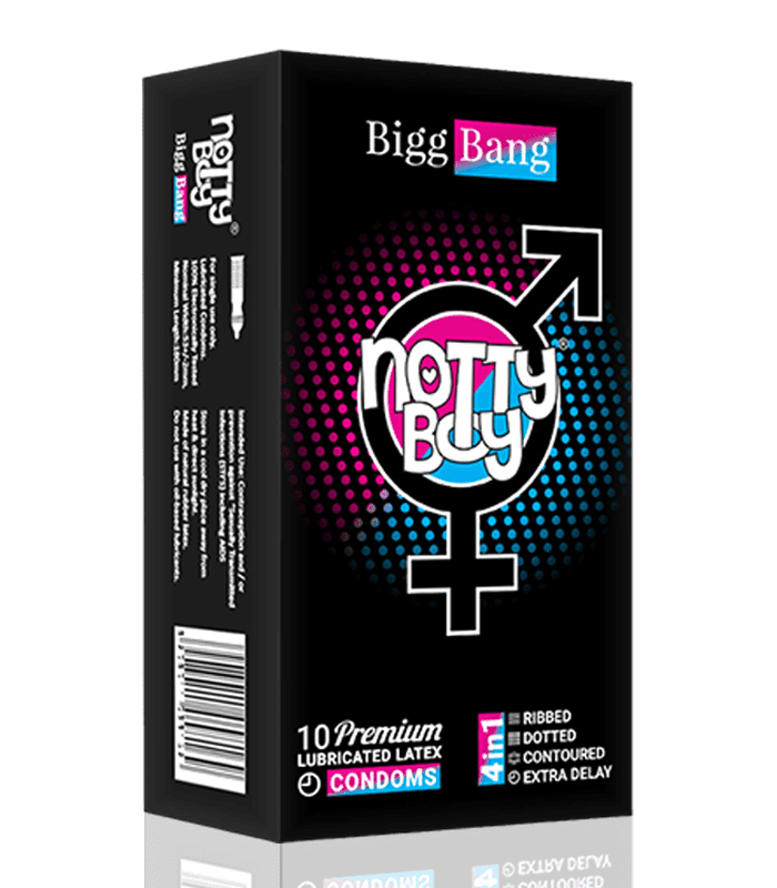 4in1 NottyBoy BiggBang Long Lasting Condoms - Image 1
