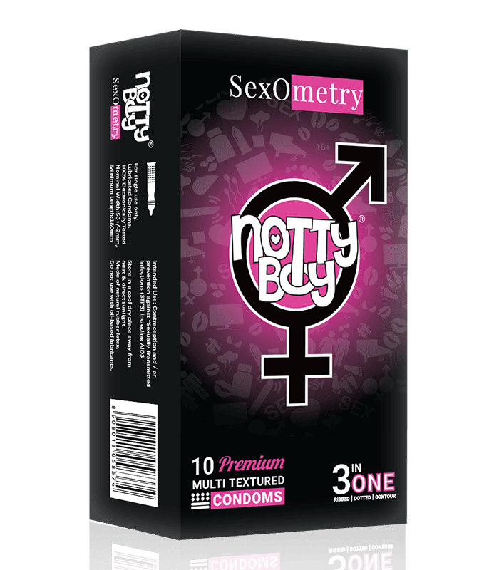 Sexometry Ribbed & Dotted Condom