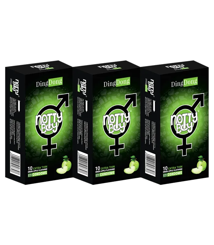 Flavored Condoms for Condoms for Men (Green Apple) 30 Count