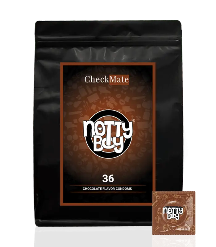 NottyBoy Chocolate Flavoured Condoms for Men – Pack of 36