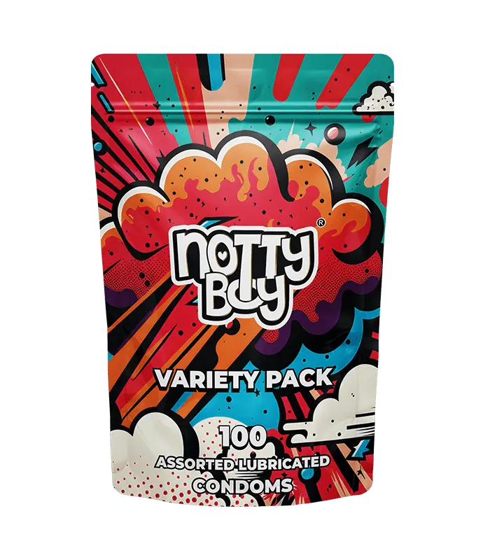 NottyBoy Condoms 100 Pack Variety Combo