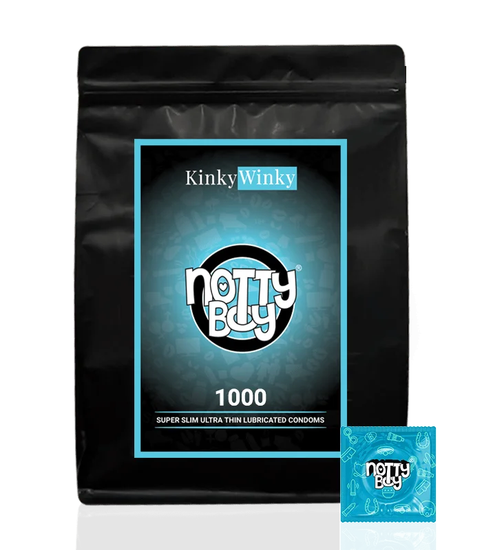 NottyBoy 1000 Condoms Pack Bulk (Latex Male Condom) (Super Slim)