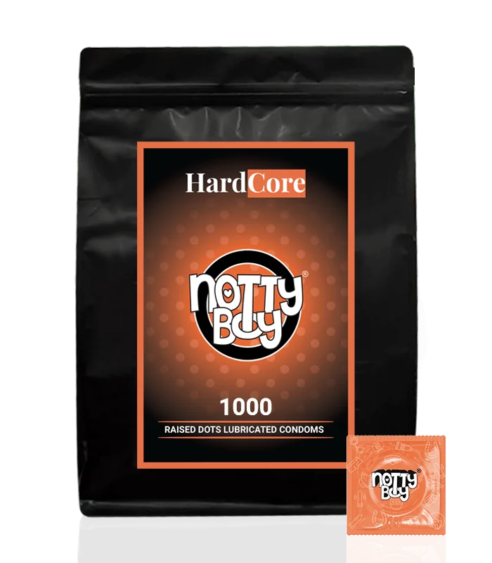 NottyBoy Bulk Pack Condoms | Hardcore Raised Dots Value Condom - 1000 Count